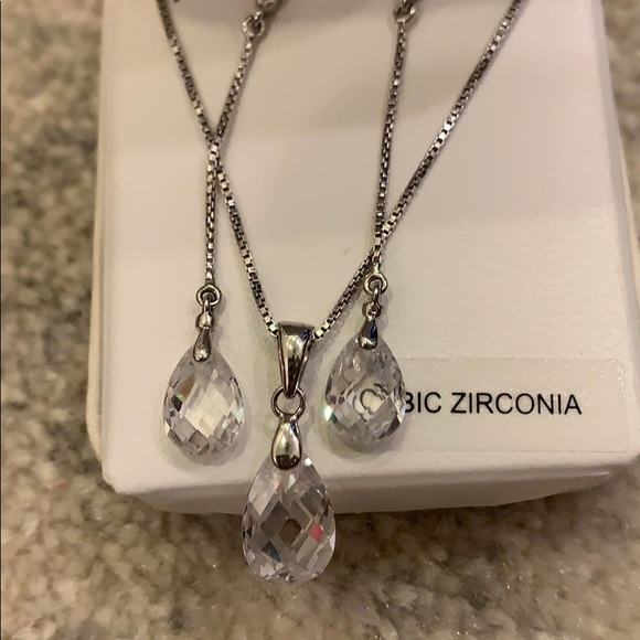 🆕 Sterling Silver Bridal/Prom Set - Picture 4 of 5